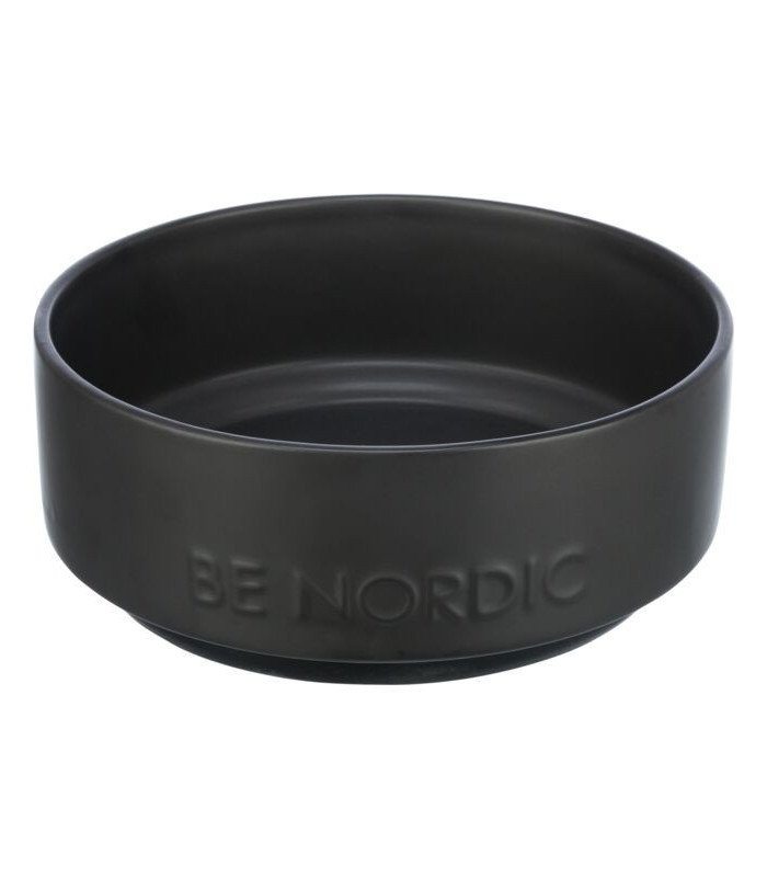 BE NORDIC Comedero de cerámica negro - 1