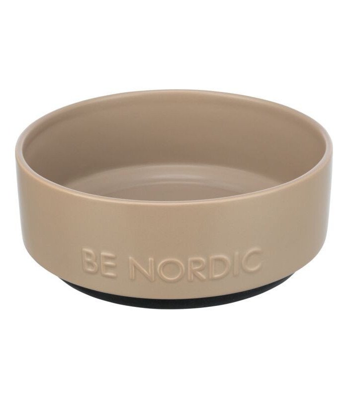 BE NORDIC Comedero de cerámica beige - 1
