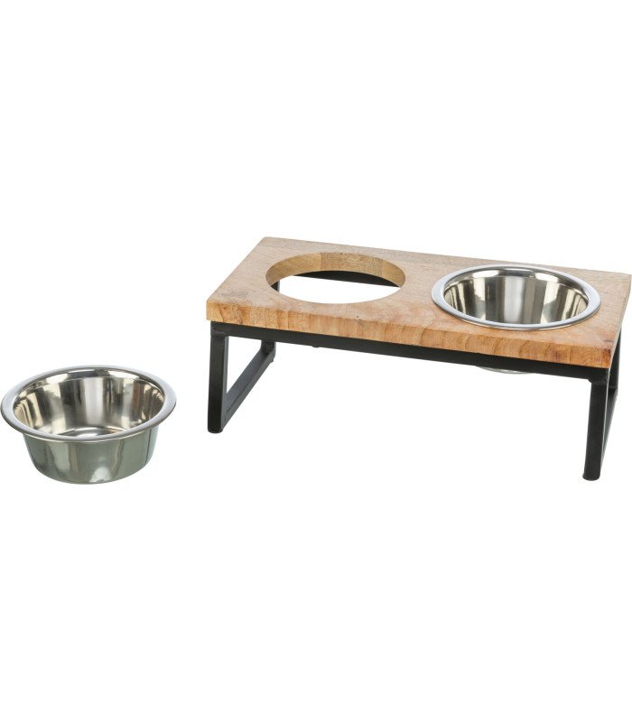 Set Comederos, Madera/metal - 1