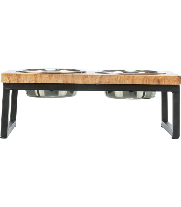 Set Comederos, Madera/metal - 2