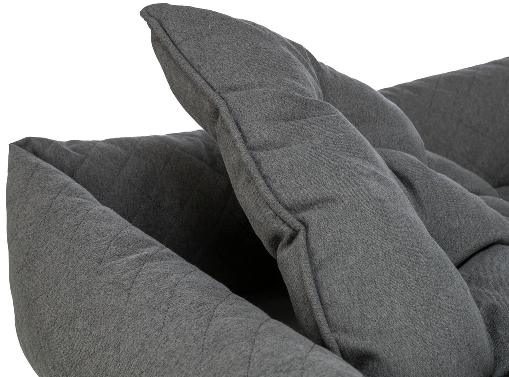 Cama Caliente gris oscuro detalle 2