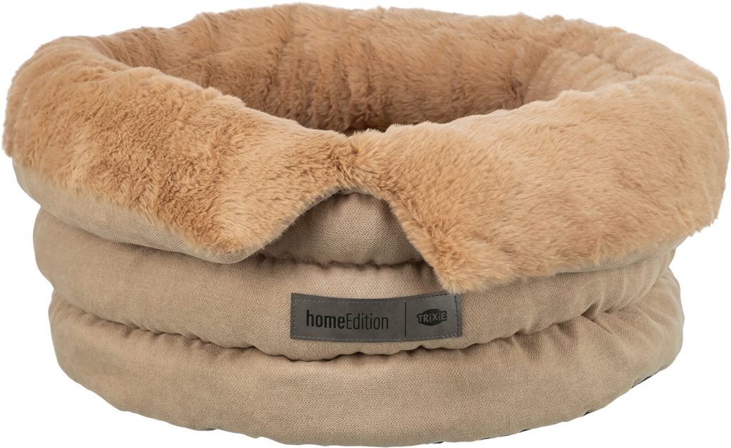 Cama Liano Soft arena/marrón lateral