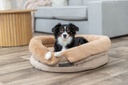 Cama Liano Soft arena/marrón con perro 2