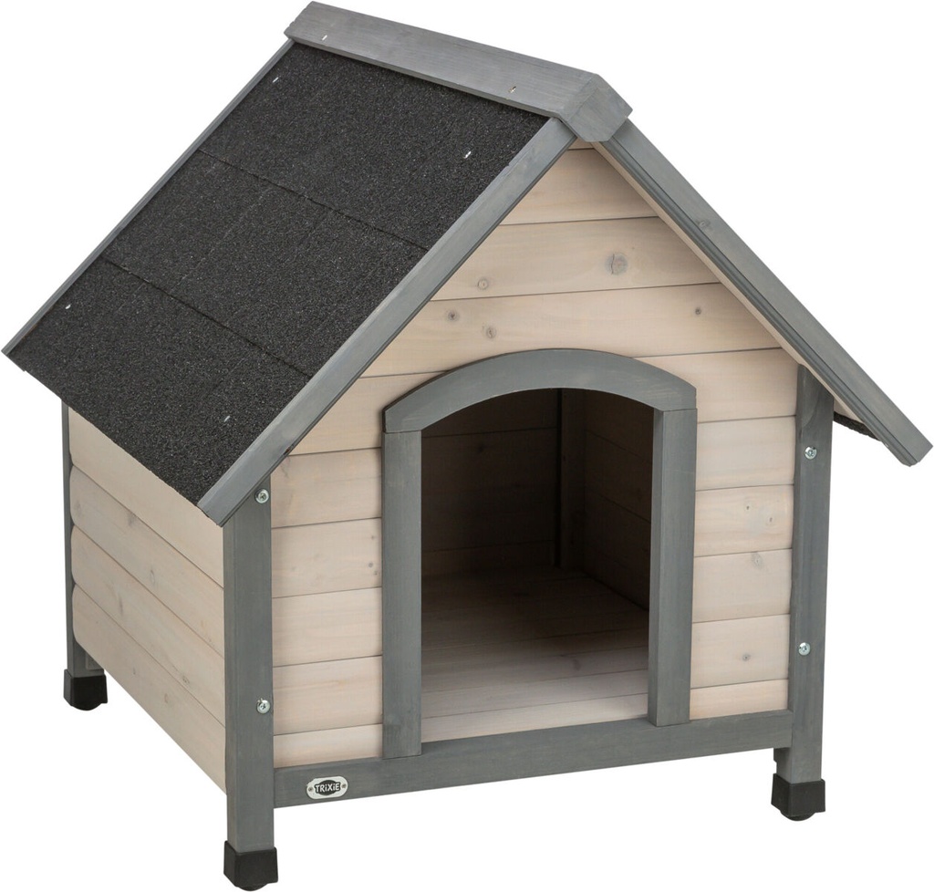 Caseta Perros Cottage gris vista 2