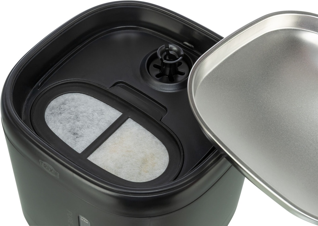 Fuente Aqua Pure negro detalle 4