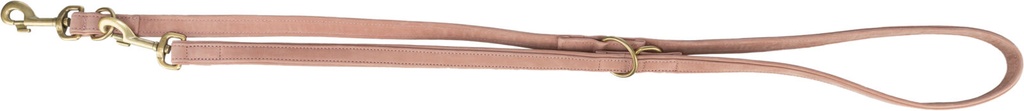 Correa para perro «Pure», fabricada en piel de nubuck y ajustable en tres posiciones, rosa 2