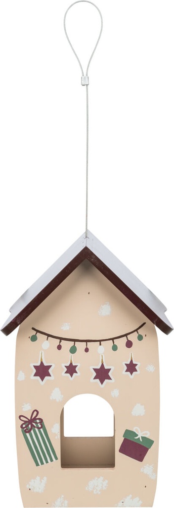 Xmas Comedero Pájaros para colgar crema 2
