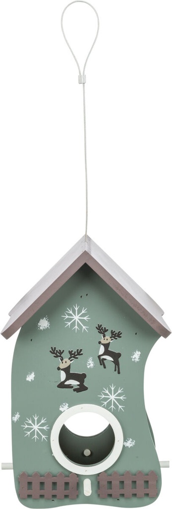 Xmas Comedero Pájaros para colgar azul petróleo 2