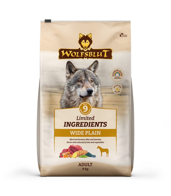 [WB842303] 9 kg Wolfsblut Adult Limited Ingredients Wide Plain – Caballo con boniato