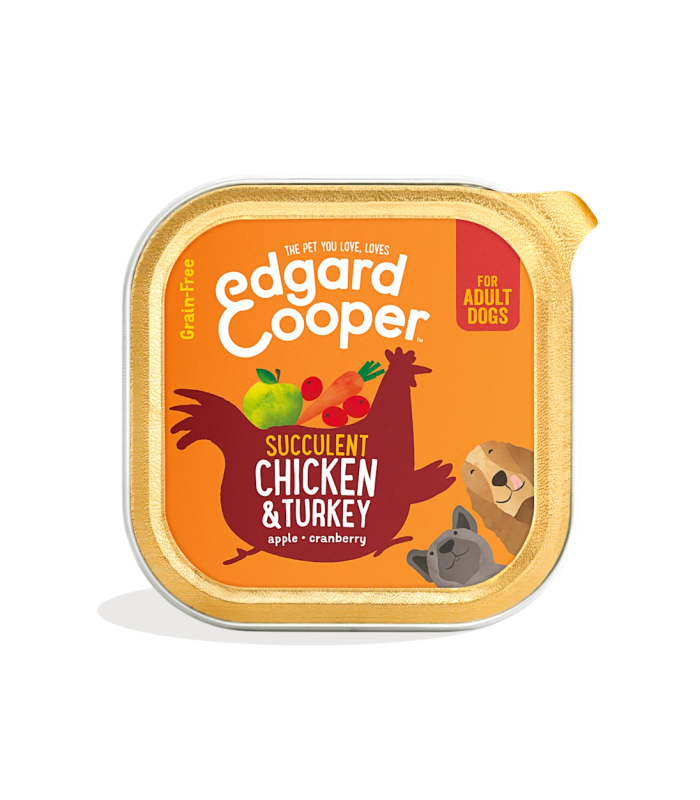Adulto Pollo y pavo manzana 150g