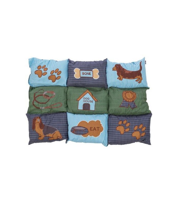 [37069] Alfombra Patchwork, Azul