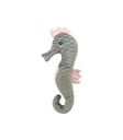 Caballito de mar rosa/gris