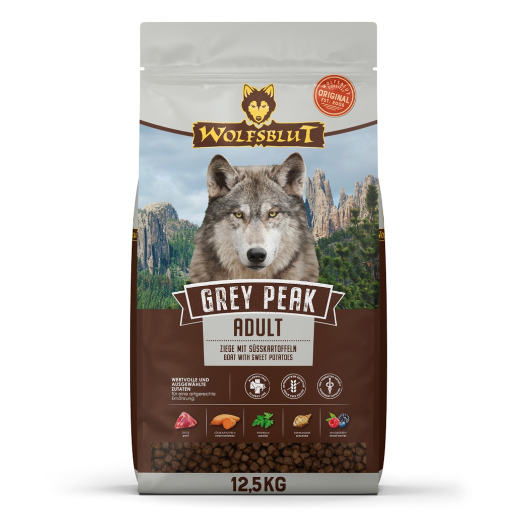 [WB784905] 12,5 kg Wolfsblut Adult Grey Peak – Cabra con boniato