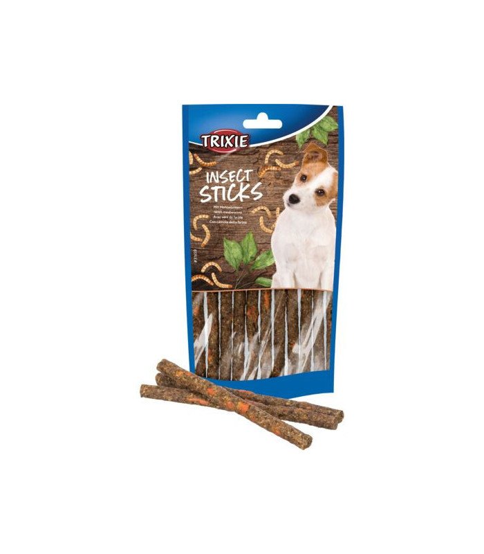 Insect Sticks con gusanos