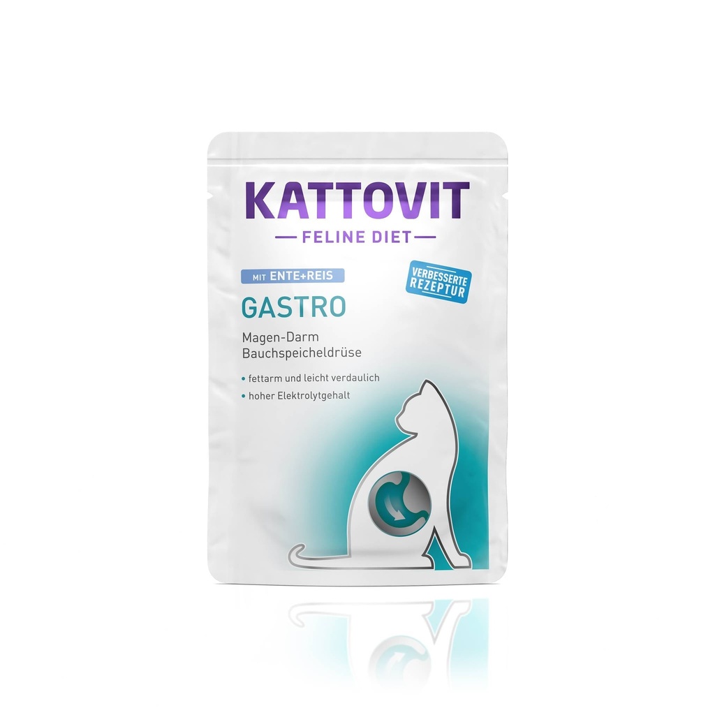 [F77236] KATTOVIT Gastro Pato y arroz 85g