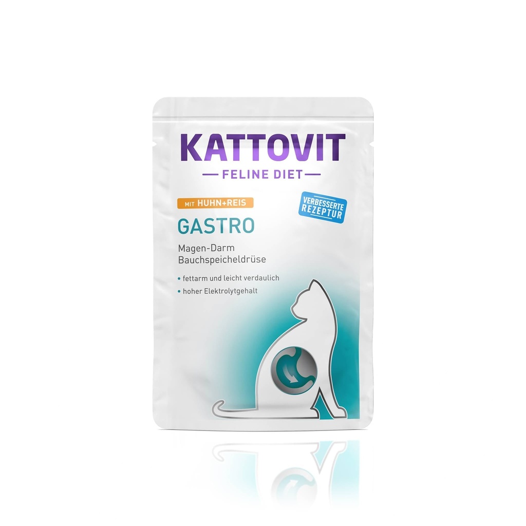 [F77234] KATTOVIT Gastro Pollo y arroz 85g