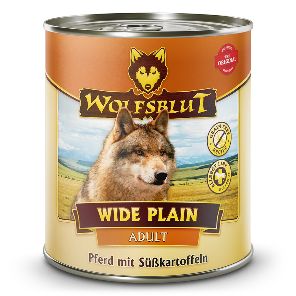 [WB783182] Lata 800g Wolfsblut Adult Wide Plain Caballo con boniato