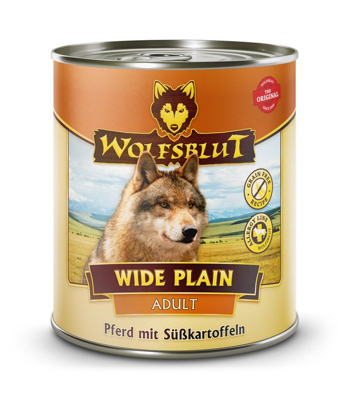 [WB783182] Lata 800g Wolfsblut Adult Wide Plain Caballo con boniato