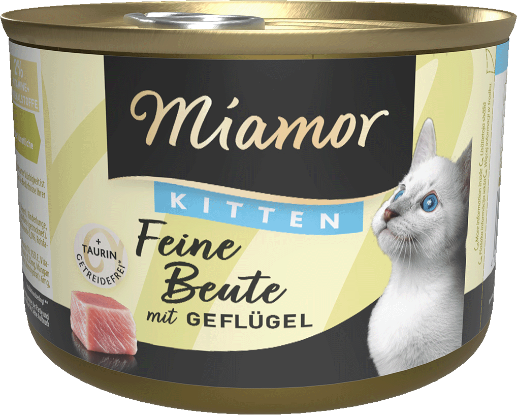 [F74450] Miamor Feine Beute Kitten Ave, lata 185 g