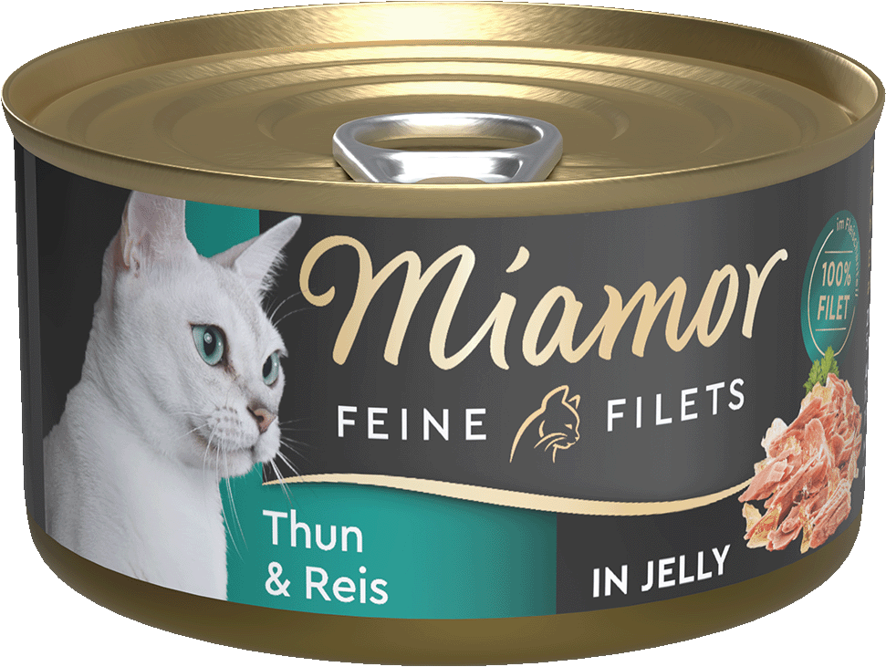 Miamor Feine Filets en gelatina Atún y arroz, lata 100 g