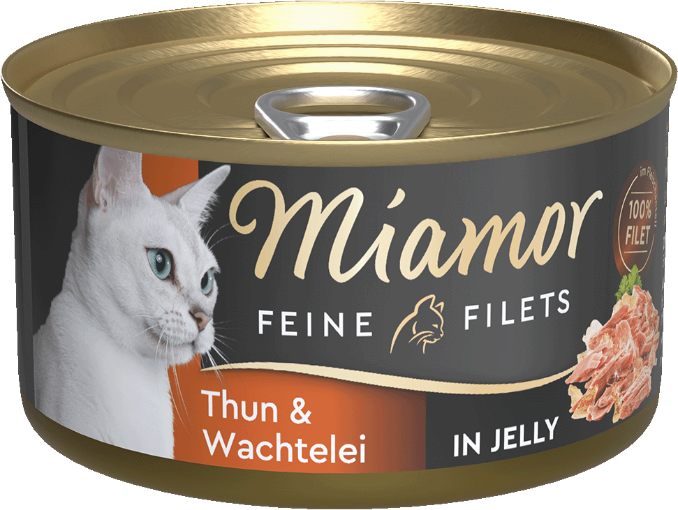 [F74042] Miamor Feine Filets - Atún y Huevo de Codorniz, 100g