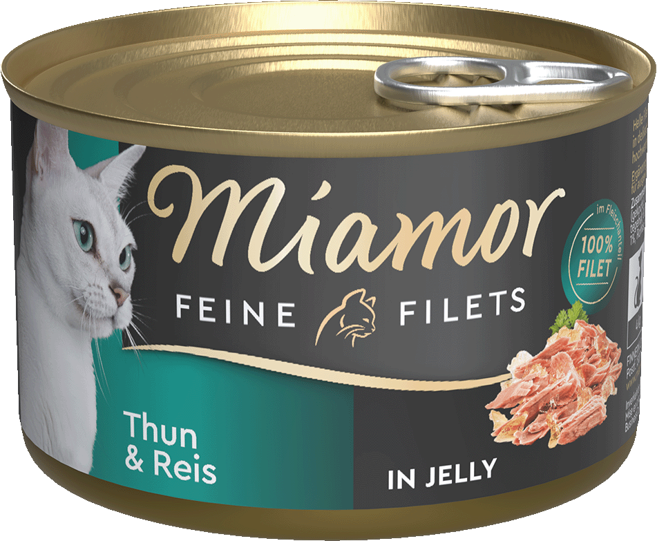 [F75038] MIAMOR Feine Filets Atún + Arroz 185g In Jelly