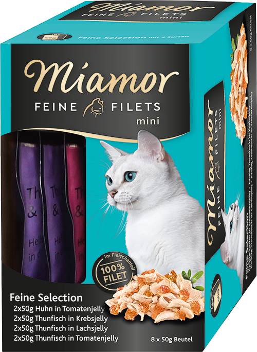 [F76020] Miamor Feine Filets Mini Feine Selection, multipack 8 × 50 g