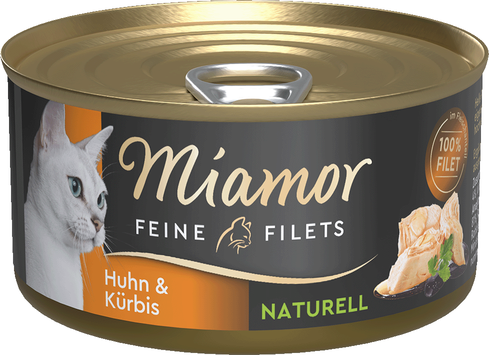 Miamor Feine Filets Naturelle, pollo y calabaza, 8