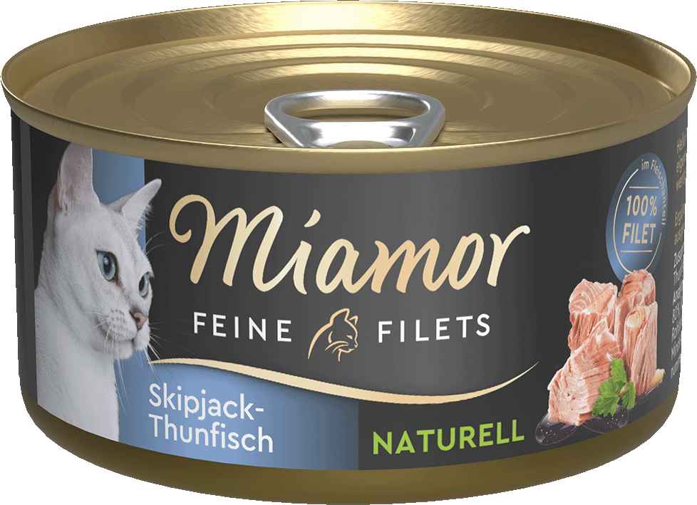 Miamor Feine Filets Naturelle, Skipjack-atún, 80 g