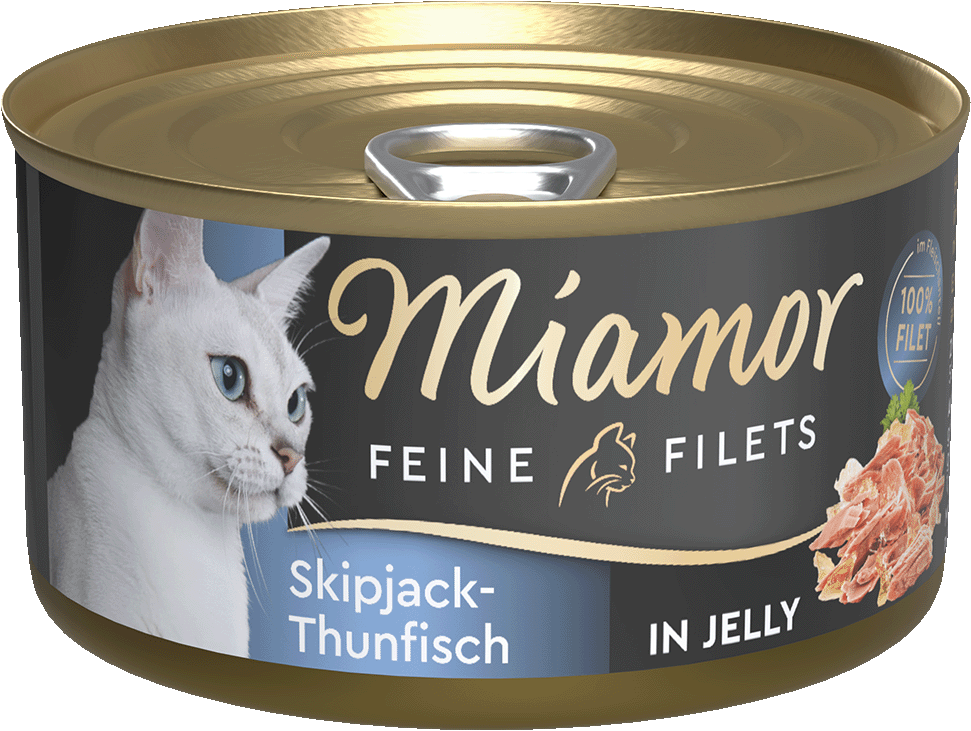 [F76031] Miamor Feine Filets en gelatina Atún listado (skipjack), lata 100 g