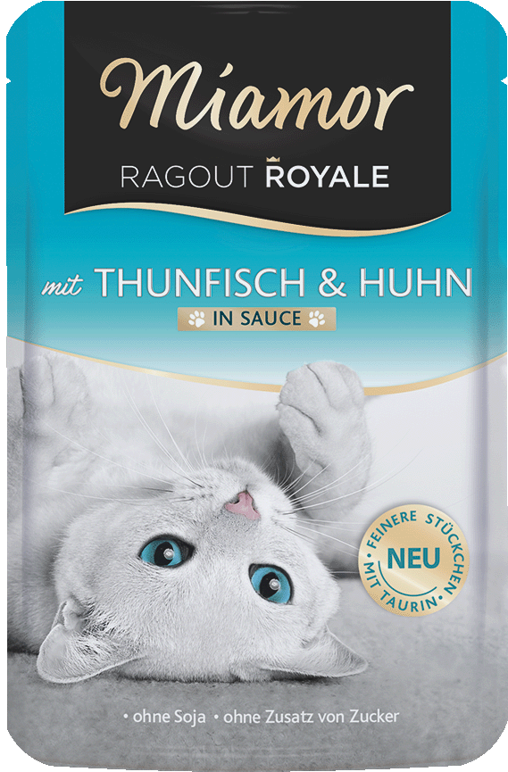 [F74071] MIAMOR Ragout Royale in Sauce atún y pollo, 100 g