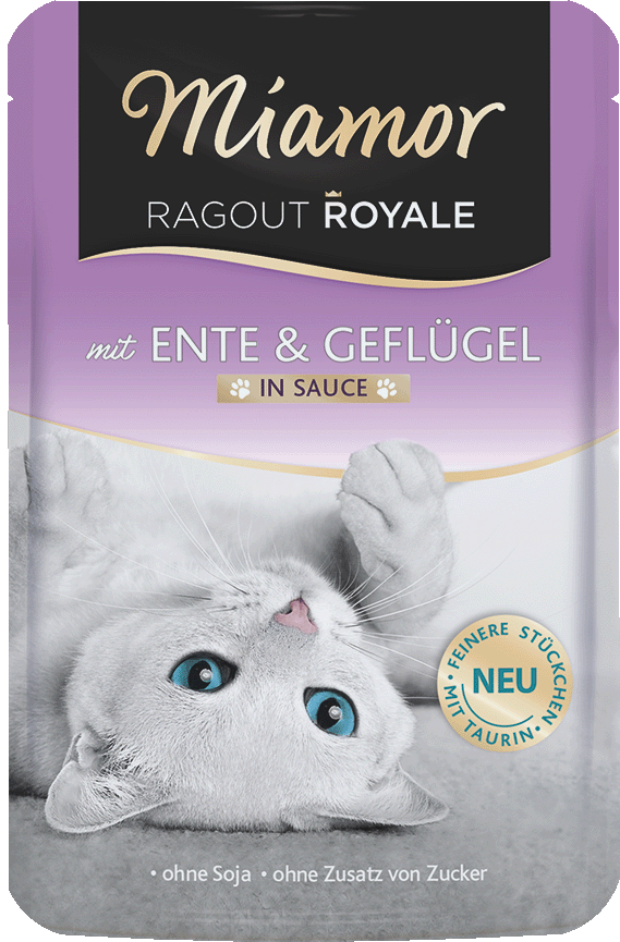 [F74072] MIAMOR Ragout Royale in Sauce pato y carne aviar,