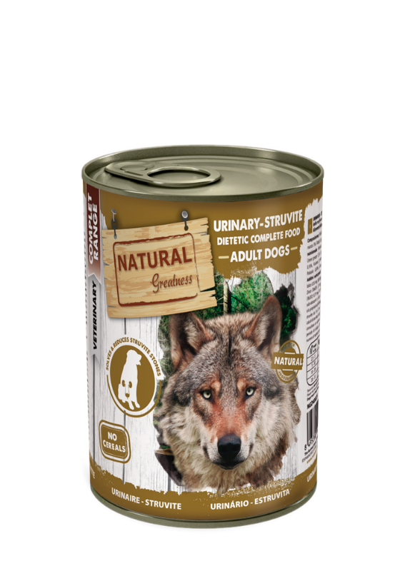 [NGD40025] Natural Greatness Lata Dieta Veterinaria Urinary - Struvite para perros, 400 g