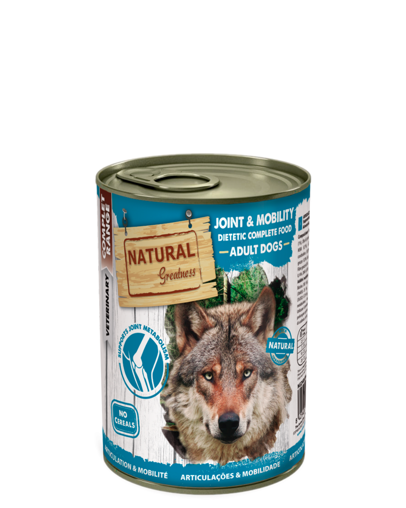 Natural Greatness Lata Dieta Veterinaria Joint & Mobility para perros, 400 g