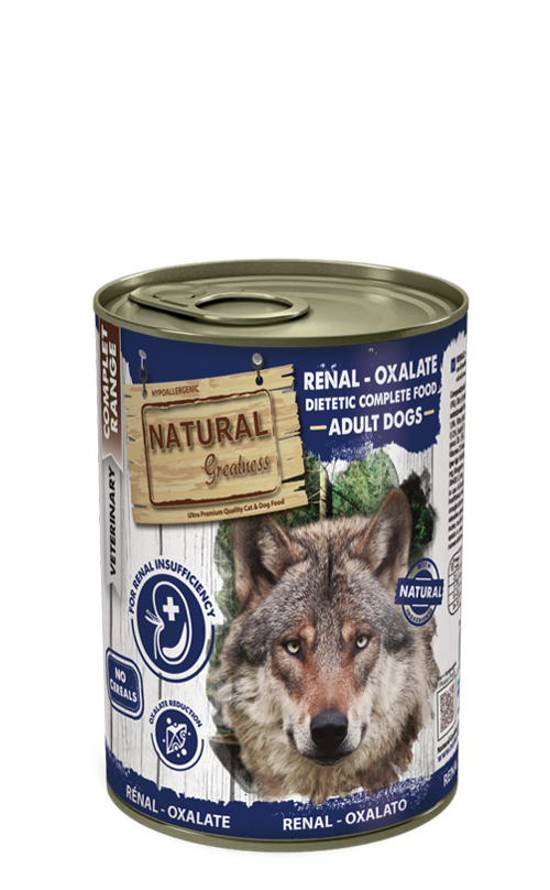 [NGD40013] Natural Greatness Lata Dieta Veterinaria Renal - Oxalate para perros, 400 g