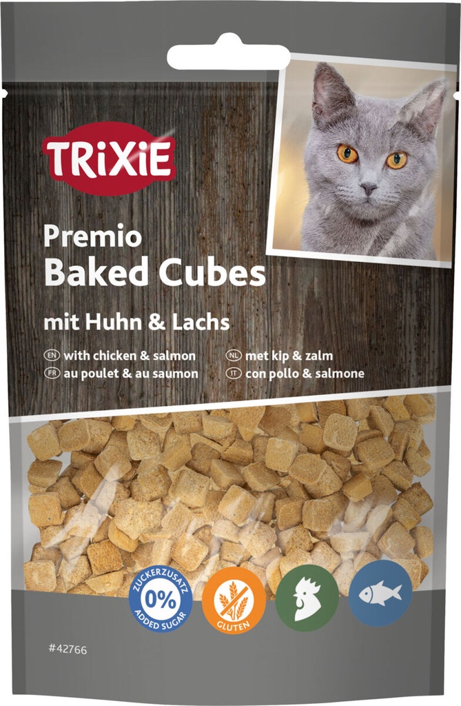 [42766] PREMIO Baked Cubes con pollo y salmón