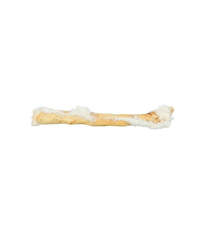 Rollo de piel de conejo con pelo