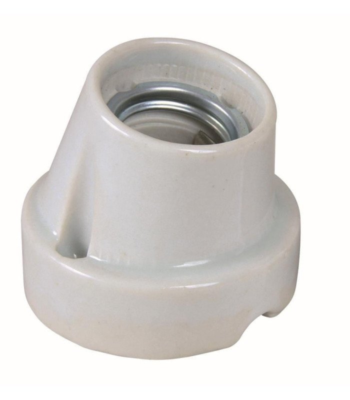 [76108] Set portalampara ceramica ProSocket, inclinado - h