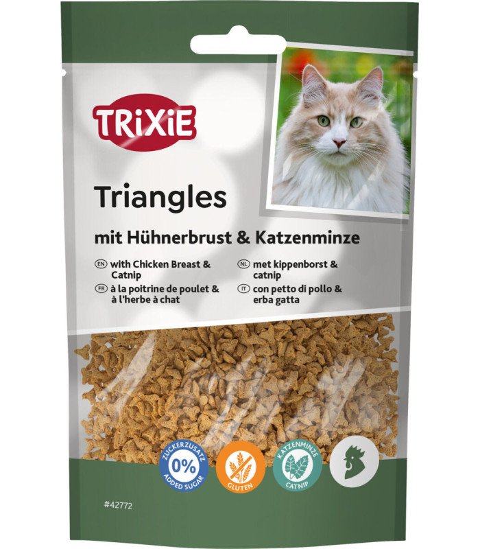 [42772] Triangles con pechuga de pollo y hierba gatera