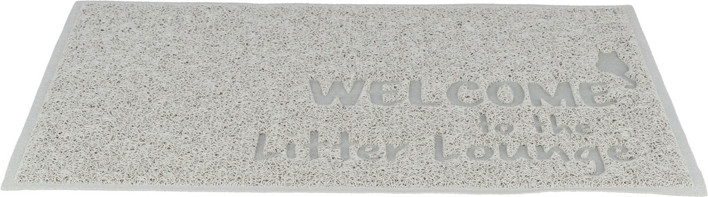 Alfombrilla para bandejas higiénicas «Welcome to the litter lounge», 40 × 60 cm