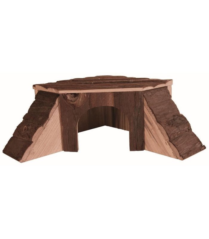 [6128] Casita Esquinera Thordis (Medidas: 35 × 15 × 37/37 cm, por ejemplo: hámsters grandes, degús)