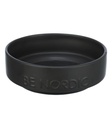 BE NORDIC Comedero de cerámica negro
