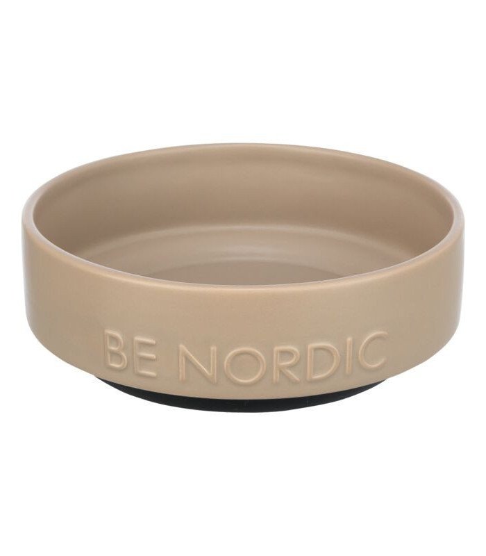 [24526] BE NORDIC Comedero de cerámica beige (Ref.: 24526 Medidas: 0.5 l/ø 16 cm)