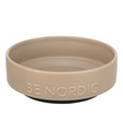 BE NORDIC Comedero de cerámica beige