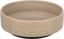 BE NORDIC Comedero de cerámica beige