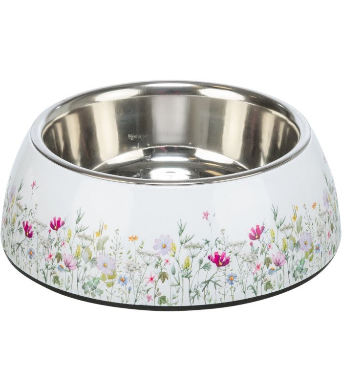 [25310] Bol de acero inoxidable con motivo floral (Ref: 25310 Medidas: 0.2 l/ø 14 cm)