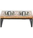 Set Comederos, Madera/metal