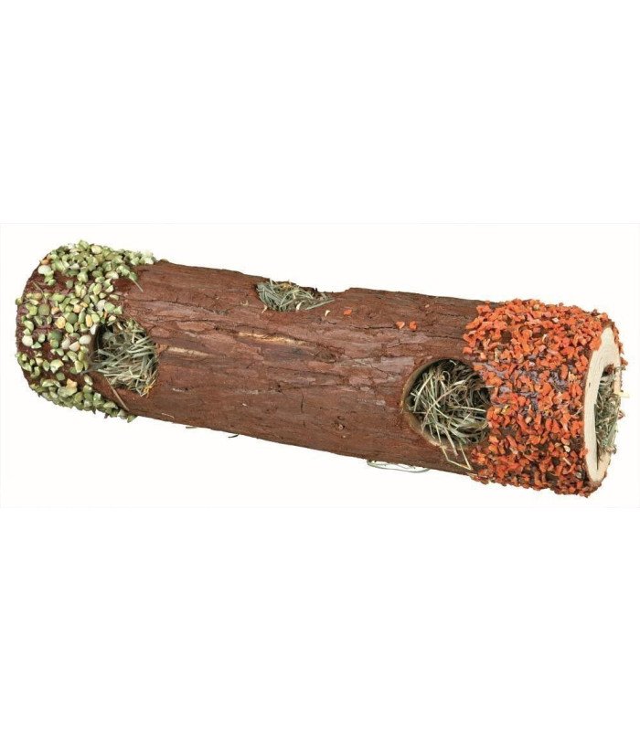 [60770] Túnel en Tubo con Heno (Medidas: ø 6,5 × 20 cm, para: hámsters, ratones, Cont./Peso: 25 g, Tipo de alimento: Alimento complementario)
