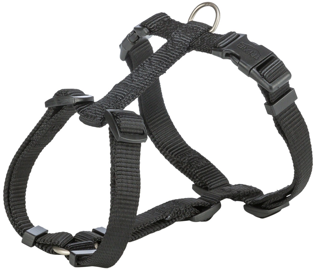 [203301] Arnés Premium (Talla S-M Medidas 42-60 cm/15 mm, Negro)