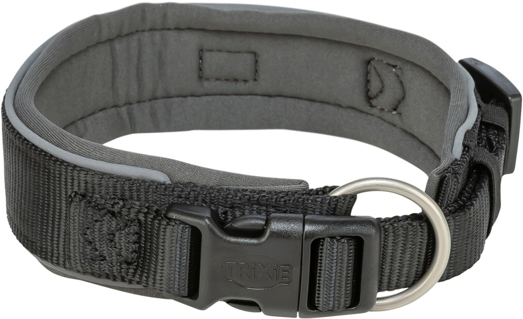 [1995501] Premium Collar, extra ancho (Talla: XS–S Medidas: 27–35 cm/25 mm, Negro)